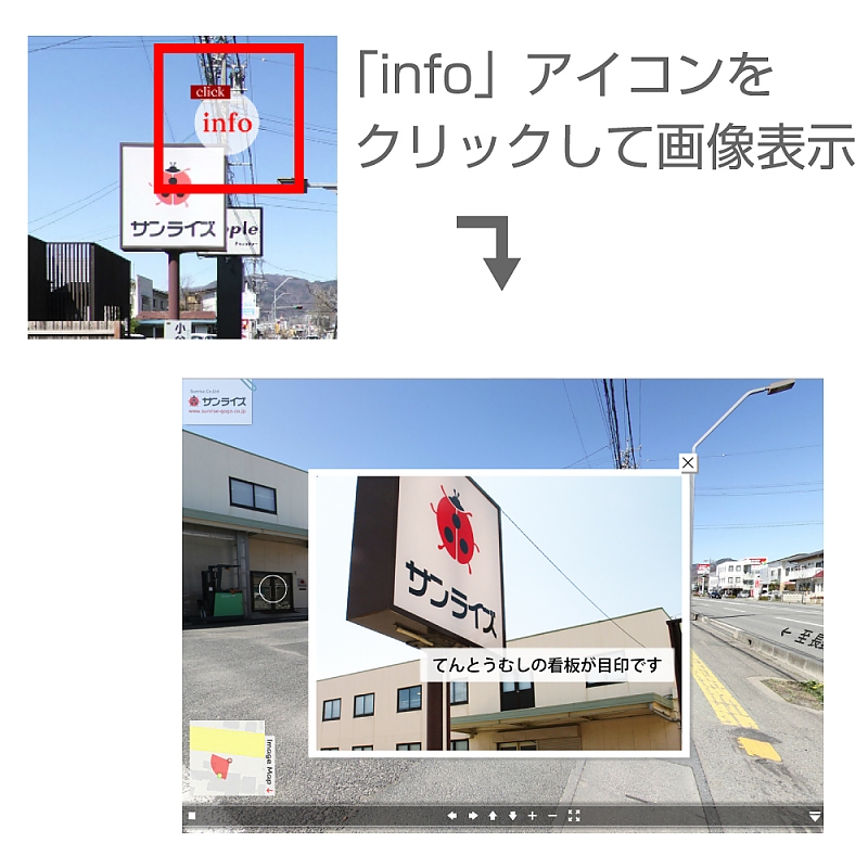 ポップアップ表示を使ったコンテンツ連携ができます。